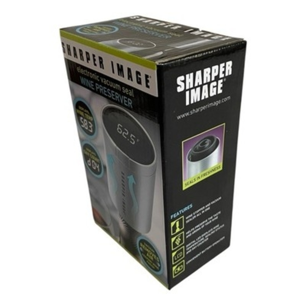 Sharper Image Electronic Vacuum Seal Wine Preserver Digital Display NIB - Picture 2 of 4